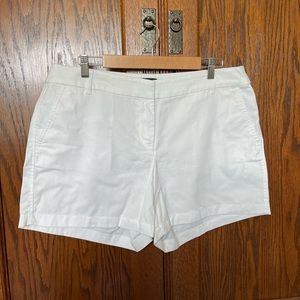 J. Crew White Shorts w/ 5” Inseam